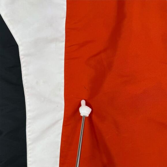 Vintage 90s Spyder Windbreaker Ski Jacket Mens XL Burnt Orange Black Full Zip - Picture 7 of 11